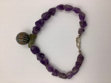 Load image into Gallery viewer, Amethyst Stone and Venetian Bead Necklace