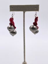 Load image into Gallery viewer, Tuareg Silver &amp; Red Howlite Earrings
