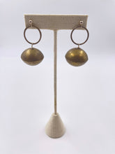 Load image into Gallery viewer, Tuareg Brass &amp; Round Silver Earrings
