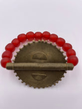 Load image into Gallery viewer, Brass Plate &amp; Recycled Beads Bracelet
