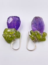 Load image into Gallery viewer, Lavender chandelier earrings
