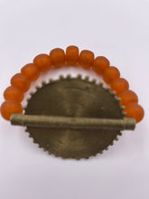 Load image into Gallery viewer, Brass Plate &amp; Recycled Beads Bracelet
