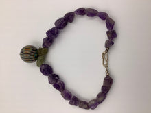Load image into Gallery viewer, Amethyst Stone and Venetian Bead Necklace
