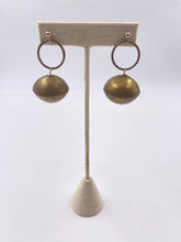 Load image into Gallery viewer, Tuareg Brass &amp; Round Silver Earrings
